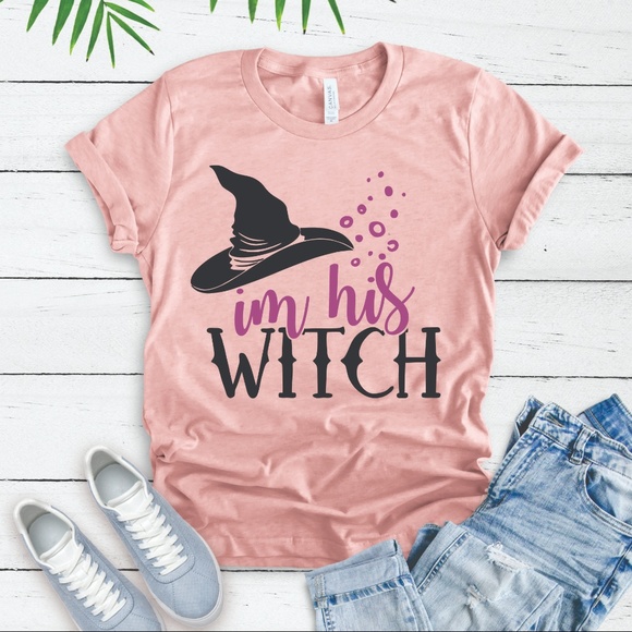 Tops - HIS WITCH FIANCE BRIDE WIFE GIRLFRIEND HALLOWEEN